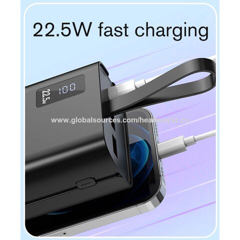 HEADWAY PB1000 22.5W 10000mAh Tragbare Powerbank mit LCD-Display, Schnellladung PD20W