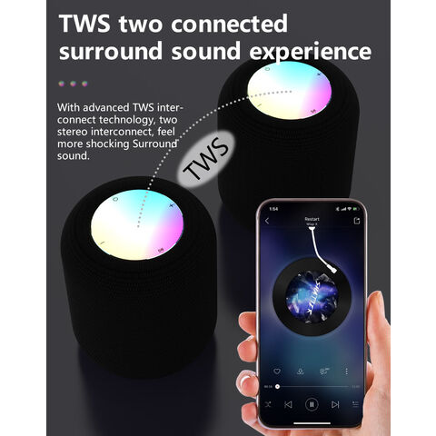 مكبر صوت كاريوكي لاسلكي صغير محمول Kasinuo S16 بقوة 20 واط مع إضاءة RGB LED وصوت محيطي و TWS للألعاب