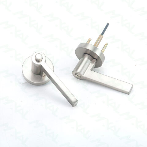Maxal Cerradura de Palanca para Puerta de Aleación de Zinc, Manija Resistente para Puerta Interior de Madera, Función de Paso y Privacidad, Diseño Moderno con Tornillos Ocultos