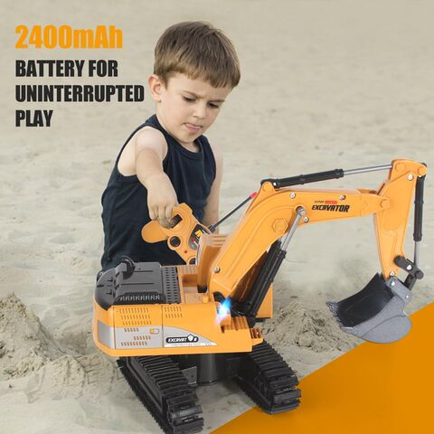 Excavadoras de Juguete a Control Remoto para Niños, Excavadora RC de Juguete para Niños de 3 4 5 6 7 8 Años, Regalo de Cumpleaños de Navidad, Excavadora RC