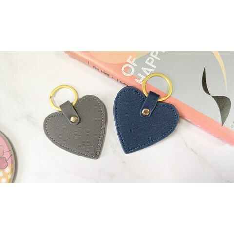 Llaveros de Cuero con Forma de Corazón para Regalo de Damas Personalizados al por Mayor de Fábrica