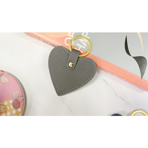 Llaveros de Cuero con Forma de Corazón para Regalo de Damas Personalizados al por Mayor de Fábrica