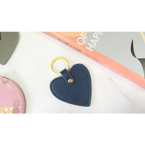 Llaveros de Cuero con Forma de Corazón para Regalo de Damas Personalizados al por Mayor de Fábrica
