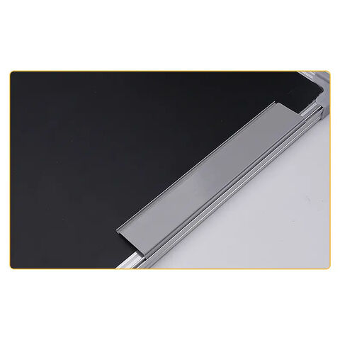 Pizarra Magnética con Marco de Aluminio para Escuela, Borrado en Seco, para Tiza Negra - Ideal para Aulas y Oficinas