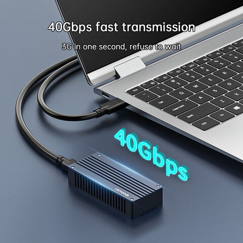 8T SSD & HDD Explorer Gehäuse, PCIe Adapter SSD Gehäuse, USB 4.0 zu externem Aluminium Konverter, schnelles Datenübertragungswerkzeug - werkzeugfrei