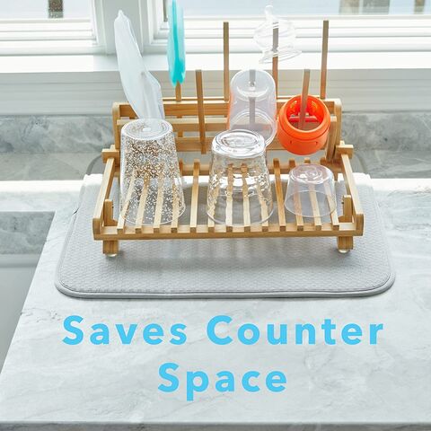 Flyhapi Baby Bottle Drying Rack, Large Bottle Dryer Rack