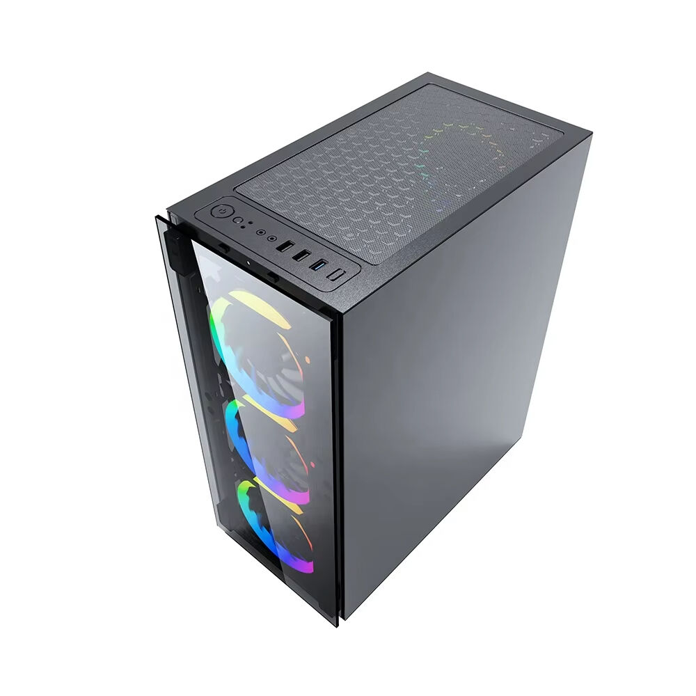 Cabinet Cpu Rgb Desktop Computer Case Tower Steel Window Entry-level ...