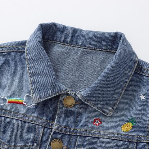 Nouvelle veste en jean d'automne pour filles, style tendance