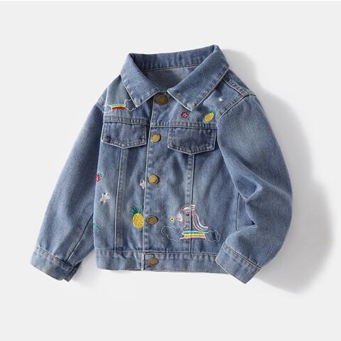 Nouvelle veste en jean d'automne pour filles, style tendance