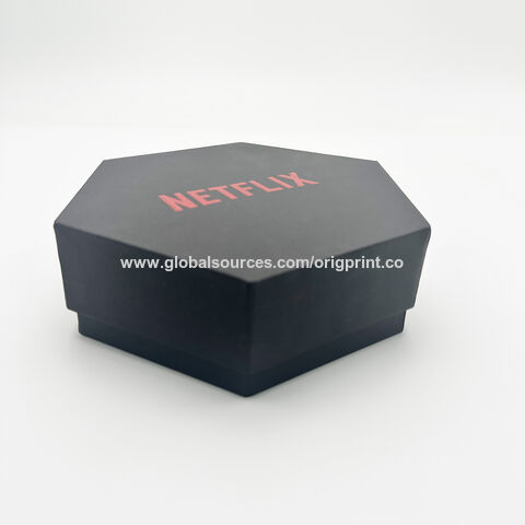 Boîte Cadeau Hexagonale en Carton avec Logo Personnalisé, Emballage Cadeau de Luxe