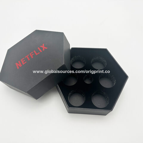 Boîte Cadeau Hexagonale en Carton avec Logo Personnalisé, Emballage Cadeau de Luxe