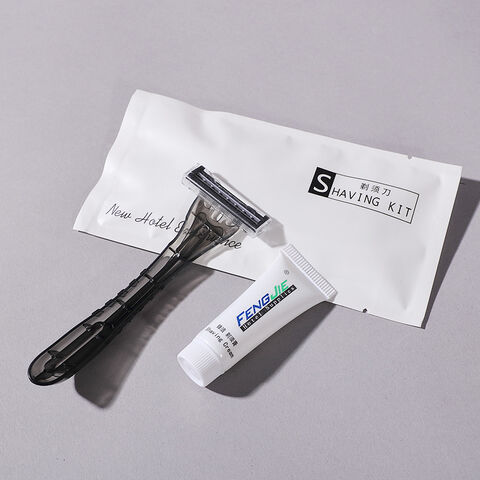 Kit de rasage à prix d'usine avec marque privée, kits de rasage pour hommes, kit de rasage en gros, kit de rasage pour hôtel, ensemble de rasage, ensemble de rasoir