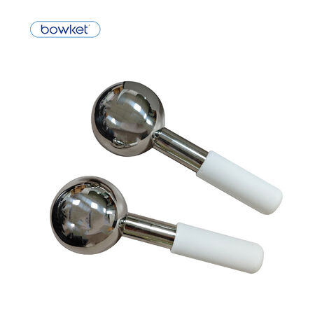 BOWKET Eisglobes für das Gesicht, Unzerbrechlicher Eisroller für Gesicht und Augen, Kryo-Globes für Gesichtsbehandlungen, Kühlender Massageroller, Gesichts-Globes