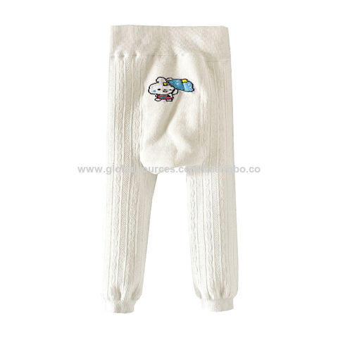 Leggings de forro polar para niñas, pantalones de otoño e invierno para niños, pantalones térmicos gruesos para bebés con medias, suéteres para niñas
