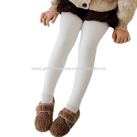 Leggings de forro polar para niñas, pantalones de otoño e invierno para niños, pantalones térmicos gruesos para bebés con medias, suéteres para niñas