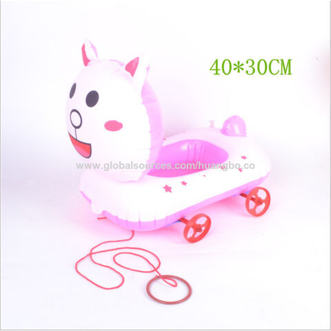 Aufblasbare Zugfiguren Spielzeug Großhandel Kinder Große Cartoon Stände Großhandel Sommerladung PVC Tierwagen Aufblasbare Tiere