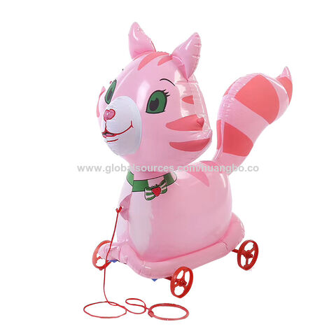 Aufblasbare Zugfiguren Spielzeug Großhandel Kinder Große Cartoon Stände Großhandel Sommerladung PVC Tierwagen Aufblasbare Tiere