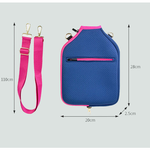 Bolsa Transversal Diagonal Esportiva com Borda de TPE, Núcleo de Colmeia, Raquete de Fibra de Carbono, Raquete de Pickleball de Fibra de Carbono Personalizada