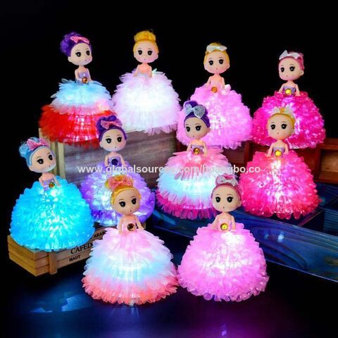 Glowing doll dress doll ring toy gifts Hot sale of children's glowing toys Glow novelties
