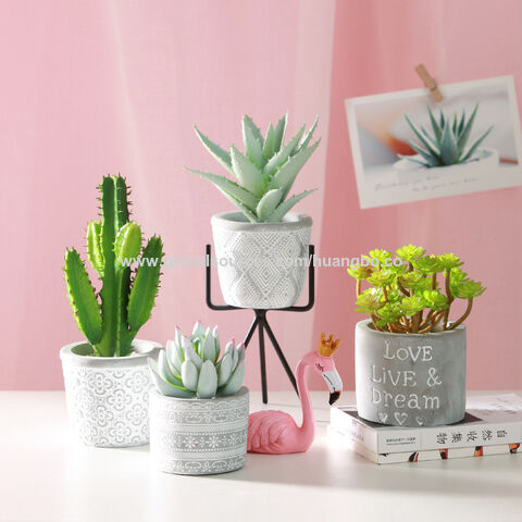 Nordic fake potted plants living room knick-knacks desktop green plant cactus flower imitation Novelty plants