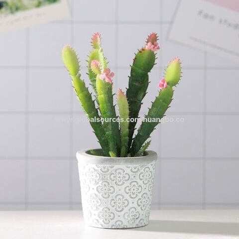 Nordic fake potted plants living room knick-knacks desktop green plant cactus flower imitation Novelty plants