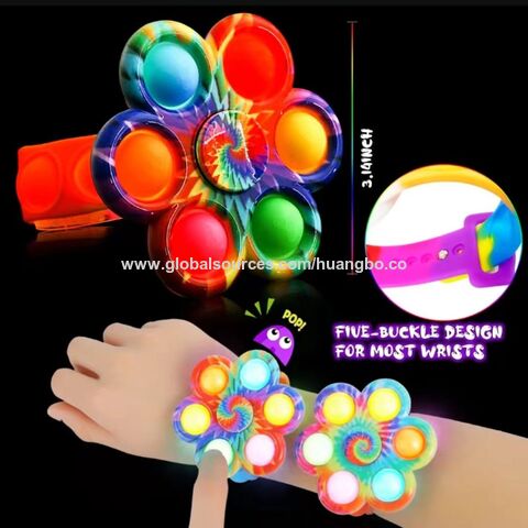 Cartoon light bracelet flash creative spinning gyroscope cross-border Amazon watch with stalls gifts