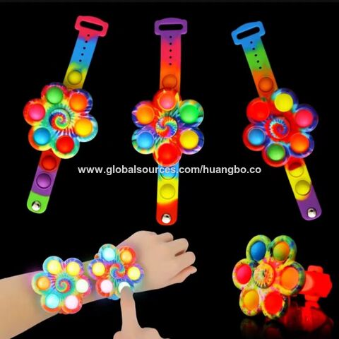 Cartoon light bracelet flash creative spinning gyroscope cross-border Amazon watch with stalls gifts