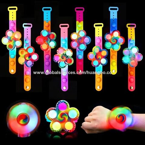 Cartoon light bracelet flash creative spinning gyroscope cross-border Amazon watch with stalls gifts