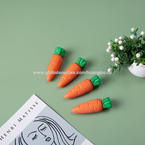 Goma de borrar con diseño de dibujos animados, práctica, venta al por mayor, material escolar para niños, migas fáciles de borrar, goma de borrar con forma de fruta