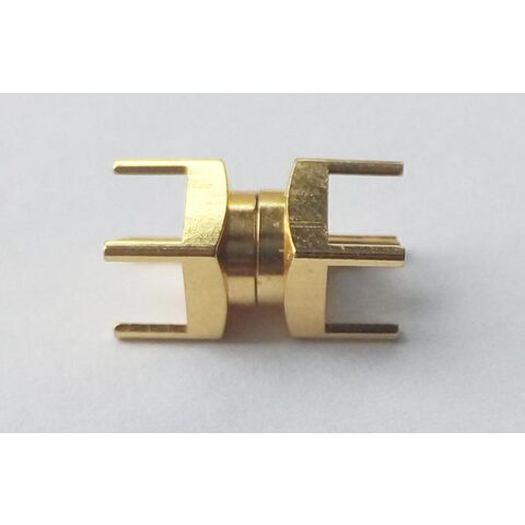 موصل متحد المحور RF MMBX R223، ‏50 أوم، مستقيم، تركيب PCB، أنثى إلى ذكر إلى أنثى، حجم صغير جدًا لمحطات القاعدة المتنقلة