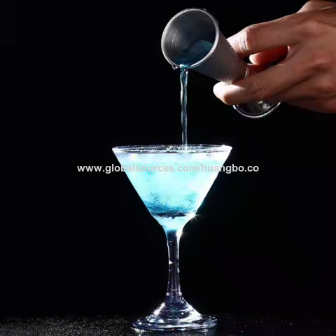 Jigger para Coctelería Doble, Jigger Japonés Premium de Acero Inoxidable 304, 2 OZ y 1 OZ con Vasos Medidores