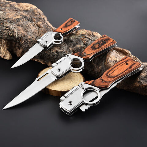 Outdoor-Überlebensmesser Campingmesser, Edelstahl, hohe Härte und hohe Schärfe
