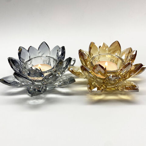 Bougeoirs carrés en verre cristal pour bougies chauffe-plat, bougeoirs suspendus pour bougies chauffe-plat