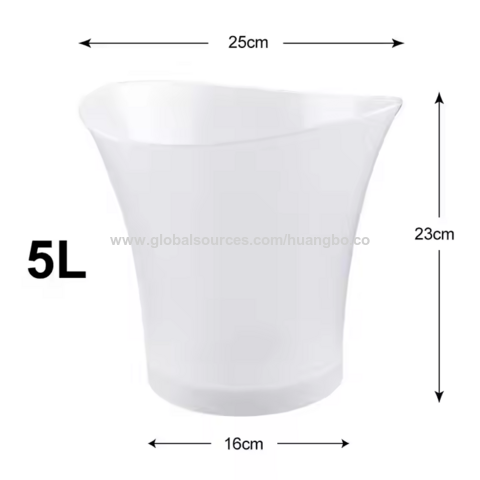 Cubo de Hielo LED de Plástico Impermeable para Bar, Discoteca, Iluminación para Champán, Whisky, Cerveza, Cubos para Fiestas