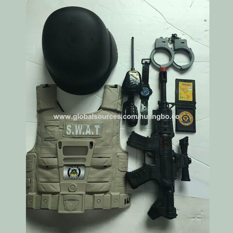 ألعاب رياض الأطفال، مجموعة بيت اللعب العسكري، معدات CS العسكرية، لعب الأدوار، مجموعة ألعاب الشرطة