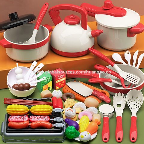 Ensemble de cuisine miniature pour enfants, jouet de simulation de cuisine pour couper les fruits, ustensiles de cuisine pour garçons et filles