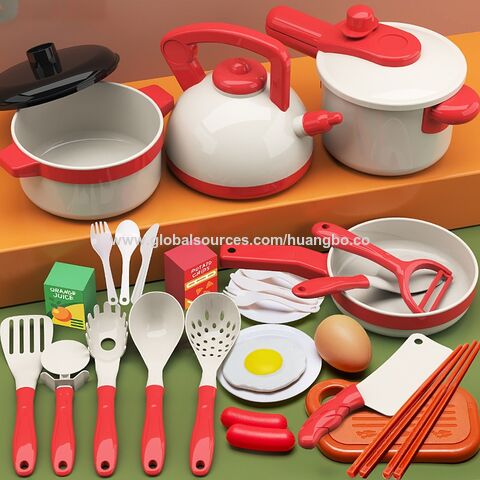Ensemble de cuisine miniature pour enfants, jouet de simulation de cuisine pour couper les fruits, ustensiles de cuisine pour garçons et filles