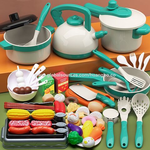 Ensemble de cuisine miniature pour enfants, jouet de simulation de cuisine pour couper les fruits, ustensiles de cuisine pour garçons et filles