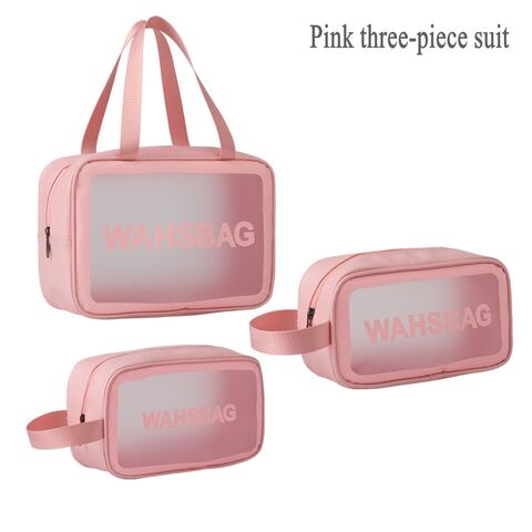 Travel Storage Makeup Bag Women PVC Cosmetic Portable Bag Transparent Make Up Case