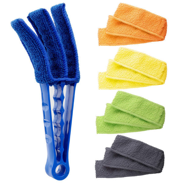 Window Blind Cleaner Duster Brush with 5 Microfiber Sleeves - Blind Cleaner Tools for Window Shutter supplier