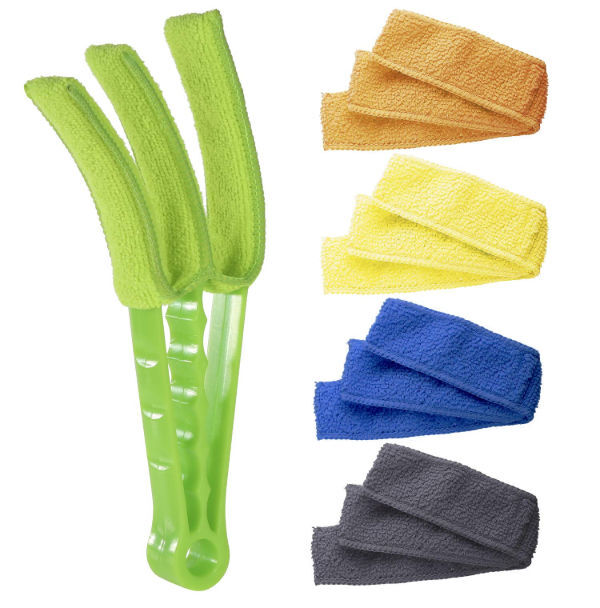 Window Blind Cleaner Duster Brush with 5 Microfiber Sleeves - Blind Cleaner Tools for Window Shutter supplier