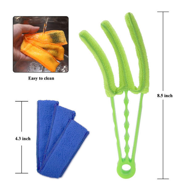 Window Blind Cleaner Duster Brush with 5 Microfiber Sleeves - Blind Cleaner Tools for Window Shutter supplier