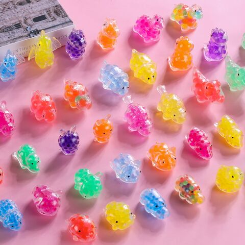 Mini Balles Anti-Stress Sensorielles avec Billes d'Eau Kawaii, Balles Anti-Stress à Offrir en Cadeau de Fin d'Année aux Étudiants