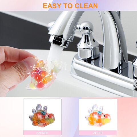 Mini Balles Anti-Stress Sensorielles avec Billes d'Eau Kawaii, Balles Anti-Stress à Offrir en Cadeau de Fin d'Année aux Étudiants