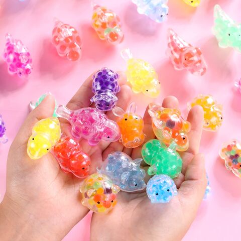 Mini Balles Anti-Stress Sensorielles avec Billes d'Eau Kawaii, Balles Anti-Stress à Offrir en Cadeau de Fin d'Année aux Étudiants