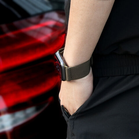 Bandas Elásticas de Nylon Ajustáveis, Pulseira de Nylon para Relógio, Pulseiras de Nylon para Smartwatch