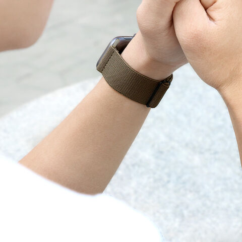 Bandas Elásticas de Nylon Ajustáveis, Pulseira de Nylon para Relógio, Pulseiras de Nylon para Smartwatch