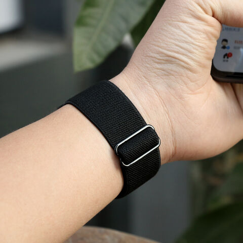 Bandas Elásticas de Nylon Ajustáveis, Pulseira de Nylon para Relógio, Pulseiras de Nylon para Smartwatch