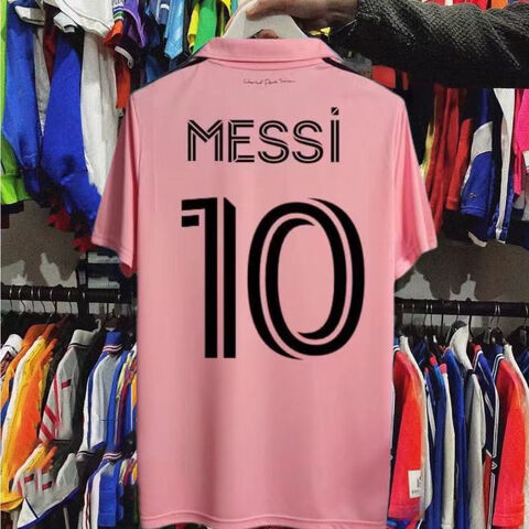 Camisola de futebol do Miami No. 10 Messi, principal e secundária, fatos de futebol para adultos e crianças, uniformes de futebol