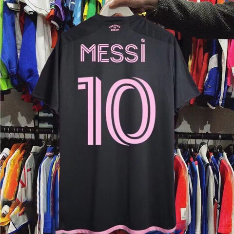 Camisola de futebol do Miami No. 10 Messi, principal e secundária, fatos de futebol para adultos e crianças, uniformes de futebol